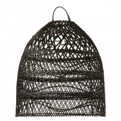 HANGING LAMP RATTAN BLACK CLSC 40 